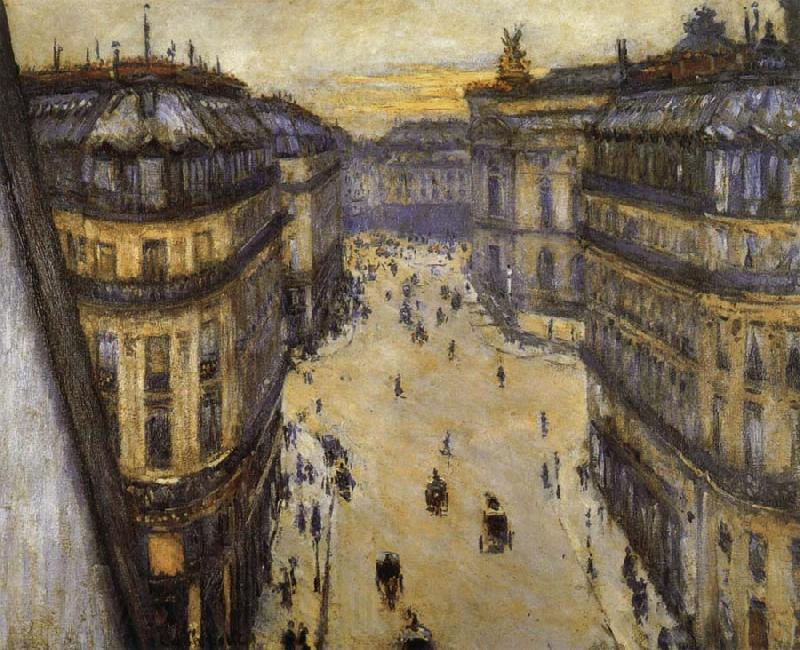 Gustave Caillebotte Look down from sixth floor